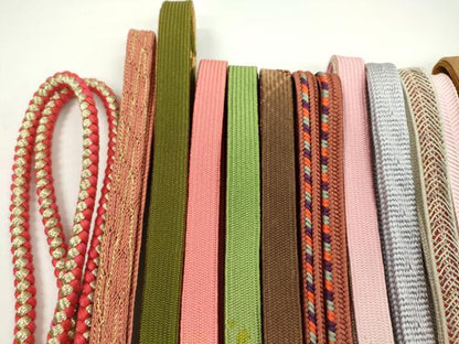 平和屋着物●和装小物　帯締め20本セット　高麗組　冠組　笹浪組　奈良組　礼装用　金糸　長尺あり　未使用あり　逸品　CABH2071ju
