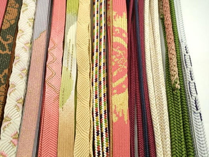 平和屋着物●和装小物　帯締め20本セット　高麗組　唐組　笹浪組　丸組　礼装用　金銀糸　未使用あり　逸品　CABH2072ju
