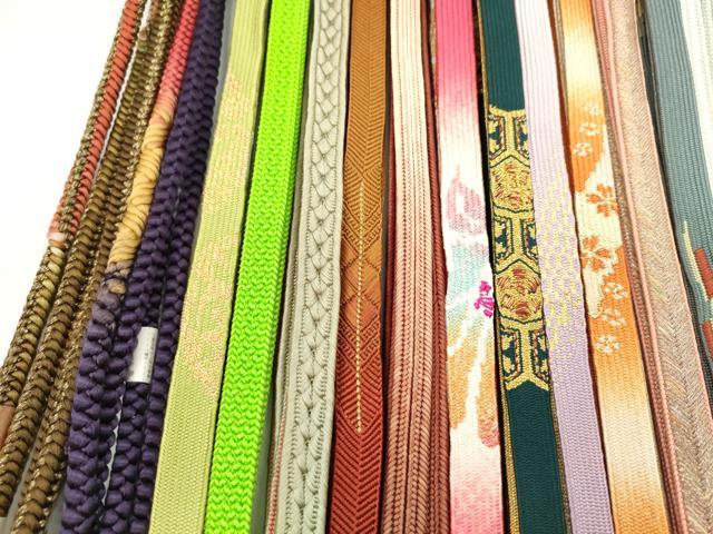 平和屋着物●和装小物　帯締め20本セット　高麗組　唐組　笹浪組　冠組　鴨川組　大和組　振袖用　金糸　未使用あり　逸品　CABH2074ju