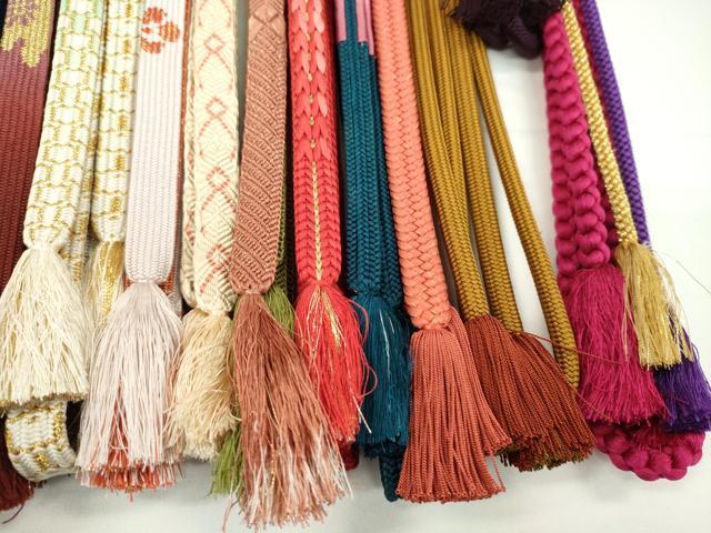 平和屋着物●和装小物　帯締め20本セット　高麗組　亀甲組　唐組　奈良組　振袖用　金糸　未使用あり　逸品　CABH2075ju