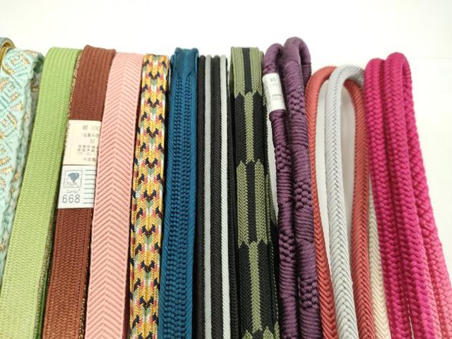 平和屋着物●和装小物　帯締め20本セット　高麗組　唐組　笹浪組　畝打組　奈良組　鴨川組　金銀糸　長尺あり　未使用あり　逸品CABH2085ju