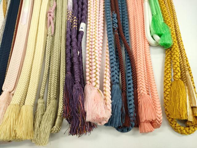 平和屋着物●和装小物　帯締め20本セット　高麗組　奈良組　笹浪組　大和組　鴨川組　金糸　長尺あり　未使用あり　逸品　CABH2088ju