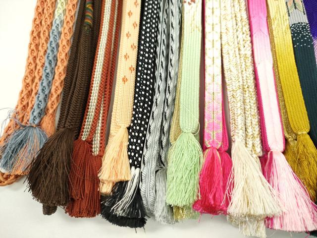 平和屋着物●和装小物　帯締め20本セット　高麗組　冠組　唐組　笹浪組　大和組　礼装用　金糸　未使用あり　逸品　CABH2090ju