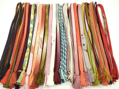 平和屋着物●和装小物　帯締め20本セット　高麗組　唐組　笹浪組　奈良組　大和組　金糸　未使用あり　逸品　CABH2095ju