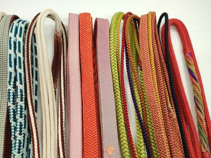 平和屋着物●和装小物　帯締め20本セット　高麗組　唐組　笹浪組　奈良組　大和組　金糸　未使用あり　逸品　CABH2095ju