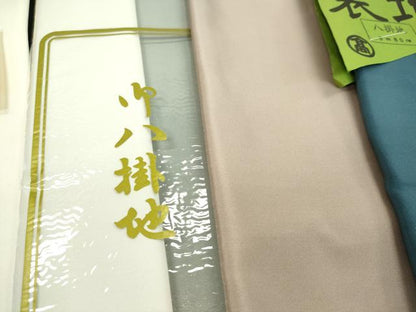 平和屋着物▼和装小物　八掛まとめて10点　暈し　色無地　紬地　高島屋扱い　全て正絹　未使用多数　逸品　CABH2101ju