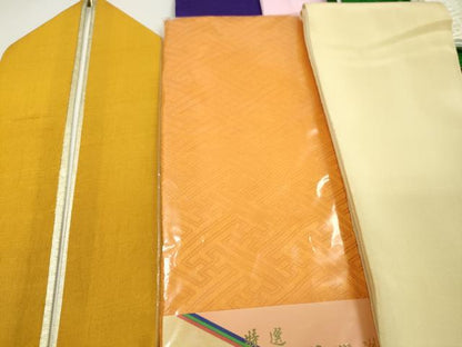 平和屋着物▼和装小物　重ね衿・伊達衿まとめて20点　紗綾形　色無地　縮緬　やまと誂製　金銀彩　未使用あり　逸品　CABH2102ju