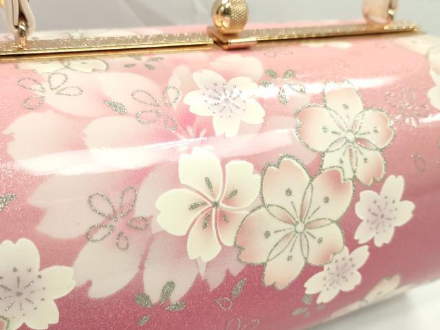 平和屋着物▼和装小物　和装バッグ　ハンドバッグ　舞花文　振袖　銀彩　逸品　CABH2165ju