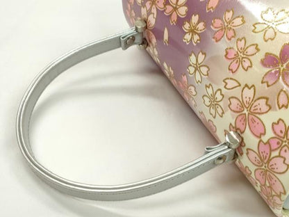 平和屋着物▼和装小物　和装バッグ　ハンドバッグ　舞桜文　振袖　金彩　逸品　CABH2173ju