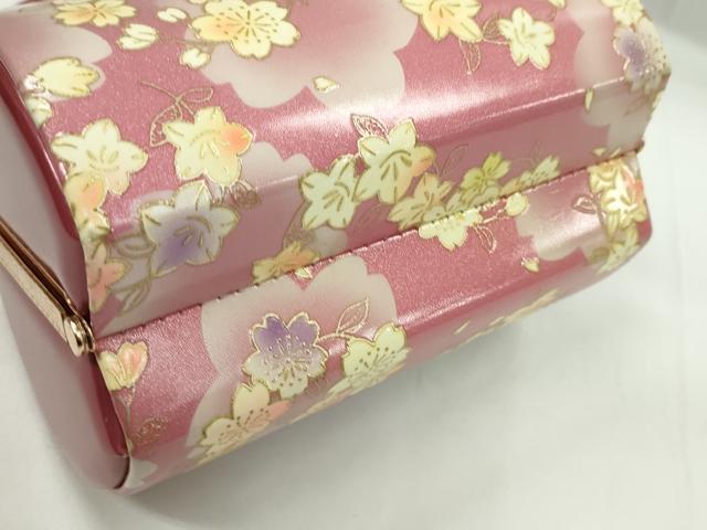 平和屋着物▼和装小物　和装バッグ　ハンドバッグ　桜丸文　振袖　金彩　逸品　CABH2174ju