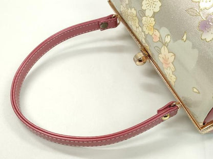 平和屋着物▼和装小物　和装バッグ　ハンドバッグ　桜丸文　振袖　金彩　逸品　CABH2174ju