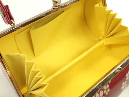 平和屋着物▼和装小物　和装バッグ　ハンドバッグ　桜文　振袖　金彩　逸品　CABH2178ju