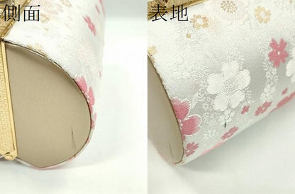 平和屋着物▼和装小物　和装バッグ　ハンドバッグ　舞花文　振袖　金糸　逸品　CABH2182ju