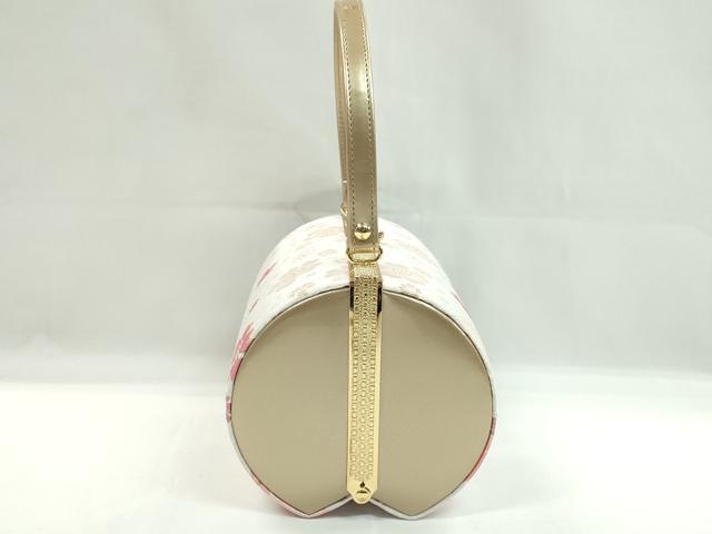 平和屋着物▼和装小物　和装バッグ　ハンドバッグ　舞花文　振袖　金糸　逸品　CABH2182ju