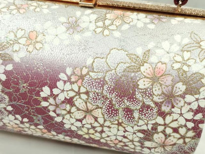 平和屋着物▼和装小物　和装バッグ　ハンドバッグ　舞花文　レース　振袖　金彩　逸品　CABH2184ju