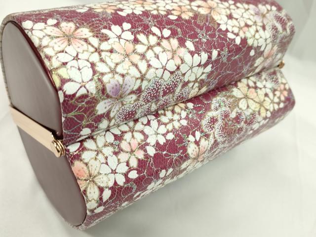 平和屋着物▼和装小物　和装バッグ　ハンドバッグ　舞花文　レース　振袖　金彩　逸品　CABH2184ju
