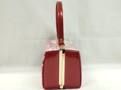 平和屋着物▼和装小物　和装バッグ　ハンドバッグ　舞桜文　MICHELE MARTUCCI　スクエア型　振袖　逸品　CABH2185ju