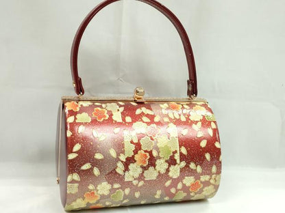 平和屋着物▼和装小物　和装バッグ　ハンドバッグ　舞桜文　振袖　金銀彩　逸品　CABH2193ju