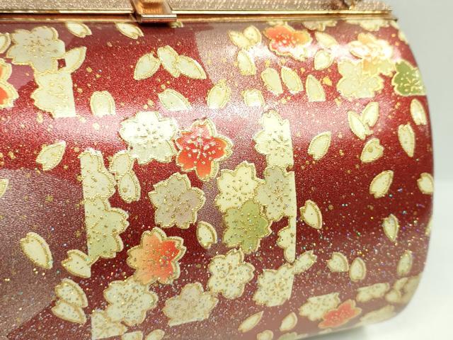 平和屋着物▼和装小物　和装バッグ　ハンドバッグ　舞桜文　振袖　金銀彩　逸品　CABH2193ju