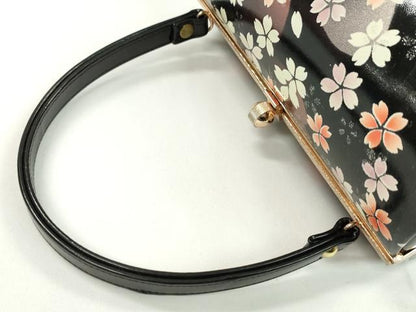 平和屋着物▼和装小物　和装バッグ　ハンドバッグ　舞桜文　振袖　銀彩　逸品　CABH2194ju