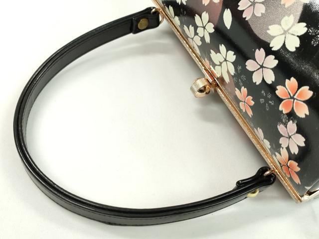 平和屋着物▼和装小物　和装バッグ　ハンドバッグ　舞桜文　振袖　銀彩　逸品　CABH2194ju