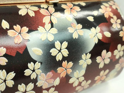 平和屋着物▼和装小物　和装バッグ　ハンドバッグ　舞桜文　振袖　金彩　逸品　CABH2196ju