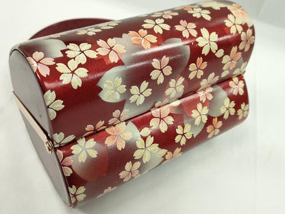 平和屋着物▼和装小物　和装バッグ　ハンドバッグ　舞桜文　振袖　金彩　逸品　CABH2196ju