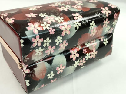 平和屋着物▼和装小物　和装バッグ　ハンドバッグ　舞桜文　スクエア型　振袖　金銀彩　逸品　CABH2197ju