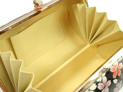 平和屋着物▼和装小物　和装バッグ　ハンドバッグ　舞桜文　振袖　銀彩　逸品　CABH2199ju