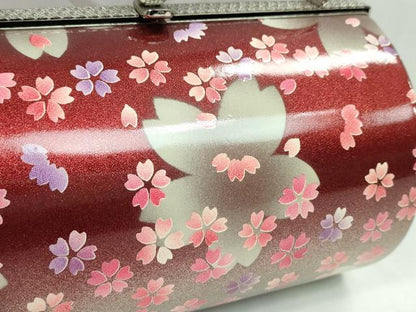 平和屋着物▼和装小物　和装バッグ　ハンドバッグ　舞桜文　振袖　銀彩　逸品　CABH2200ju