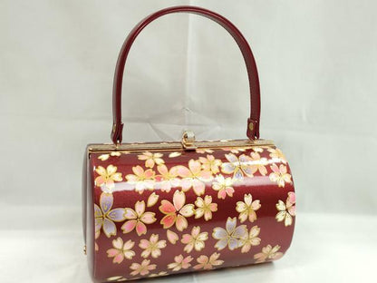 平和屋着物▼和装小物　和装バッグ　ハンドバッグ　舞桜文　振袖　金彩　逸品　CABH2201ju