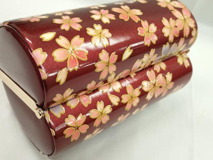 平和屋着物▼和装小物　和装バッグ　ハンドバッグ　舞桜文　振袖　金彩　逸品　CABH2201ju
