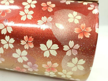 平和屋着物▼和装小物　和装バッグ　ハンドバッグ　舞桜文　振袖　金彩　逸品　CABH2202ju