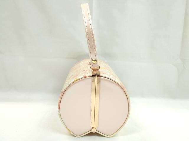 平和屋着物▼和装小物　和装バッグ　ハンドバッグ　舞桜文　振袖　金彩　逸品　CABH2203ju