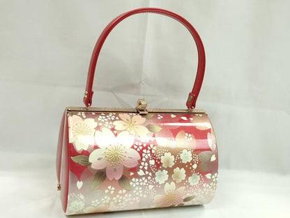 平和屋着物▼和装小物　和装バッグ　ハンドバッグ　桜文　振袖　金銀彩　逸品　CABH2204ju