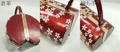 平和屋着物▼和装小物　和装バッグ　ハンドバッグ　舞桜文　振袖　金銀彩　逸品　CABH2205ju