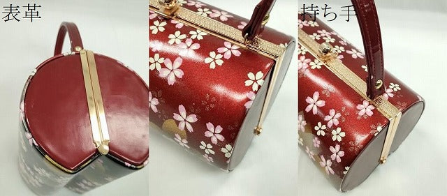平和屋着物▼和装小物　和装バッグ　ハンドバッグ　舞桜文　振袖　金銀彩　逸品　CABH2205ju