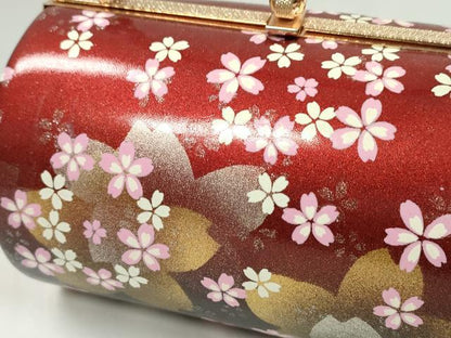 平和屋着物▼和装小物　和装バッグ　ハンドバッグ　舞桜文　振袖　金銀彩　逸品　CABH2205ju