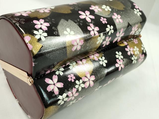平和屋着物▼和装小物　和装バッグ　ハンドバッグ　舞桜文　振袖　金銀彩　逸品　CABH2205ju