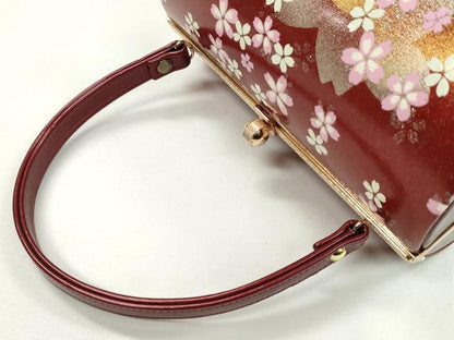 平和屋着物▼和装小物　和装バッグ　ハンドバッグ　舞桜文　振袖　金銀彩　逸品　CABH2205ju