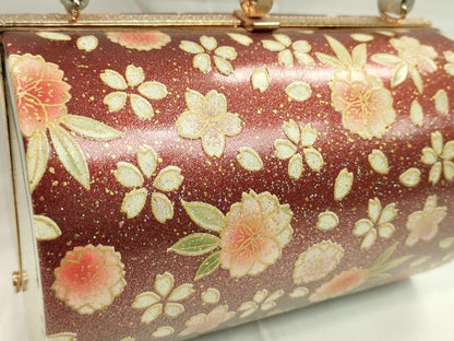 平和屋着物▼和装小物　和装バッグ　ハンドバッグ　桜文　振袖　金彩　逸品　CABH2206ju