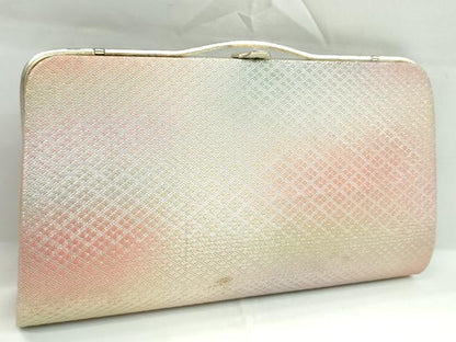 平和屋着物▼和装小物　和装バッグまとめて３点　ハンドバッグ　菱　吉祥文　礼装　金銀糸　逸品　CABH2209ju