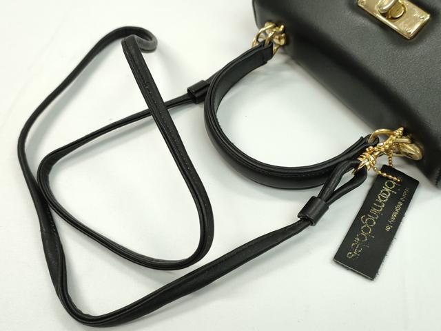平和屋着物▼ファッション小物　チェーンバッグまとめて２点　ブルーミングデールズ　黒　赤　逸品　CABH2235ju
