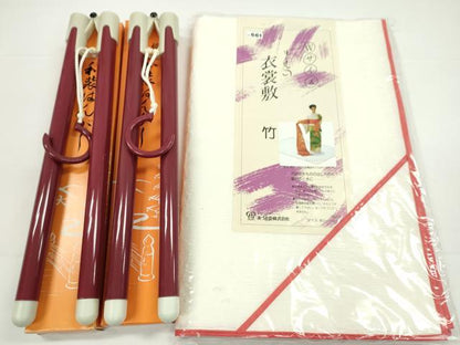 平和屋着物▼和装小物　和装ハンガー２本・衣裳敷セット　着付け　旅行　イベント　逸品　CABH2247ju