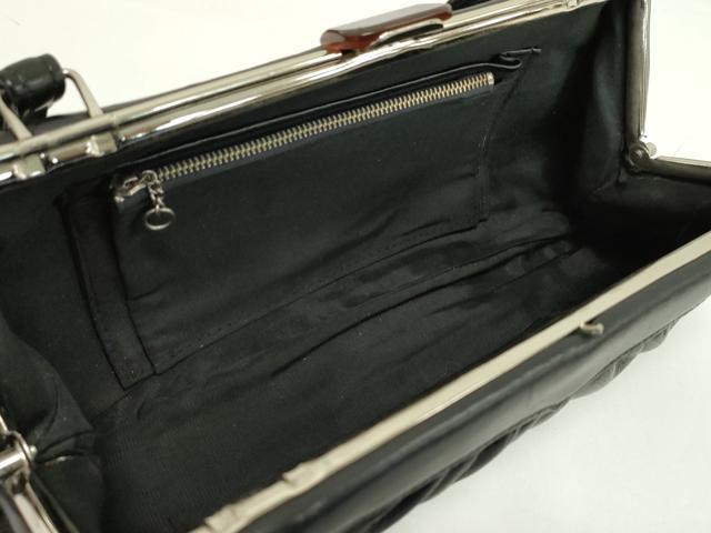 平和屋着物▼和装小物　ファッション小物　バッグまとめて４点　ハンドバッグ　ハナエモリ　ブラック　フォーマル　本皮　逸品　CABH2273ju