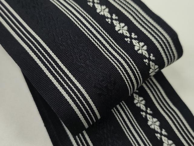 平和屋着物▼男性　和装小物　丹前帯・伊達締めまとめて10点　本場筑前博多織　献上　証紙付き　正絹　綿　逸品　未使用　CABH2281ju
