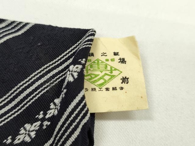 平和屋着物▼男性　和装小物　丹前帯・伊達締めまとめて10点　本場筑前博多織　献上　証紙付き　正絹　綿　逸品　未使用　CABH2281ju