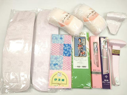 平和屋着物▼和装小物　着付け用品まとめて10点　帯板 伊達締め 帯枕 着物ベルト マジックベルト 帯揚止め 未使用多数 逸品 CABH2285ju