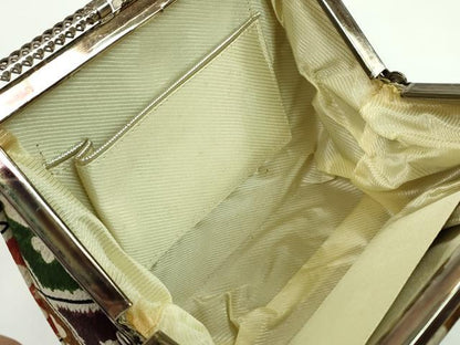 平和屋着物▼和装小物　和装バッグまとめて２点　ハンドバッグ　型染め　吉祥花文　菱花文　未使用あり　逸品　CABH2294ju