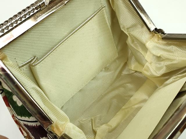平和屋着物▼和装小物　和装バッグまとめて２点　ハンドバッグ　型染め　吉祥花文　菱花文　未使用あり　逸品　CABH2294ju